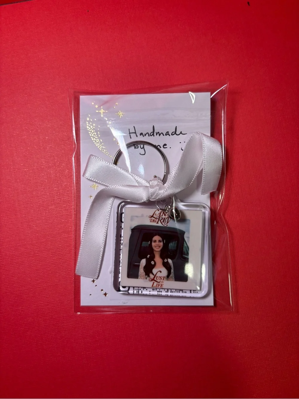 Handmade double sided keychain-Lana Del Rey